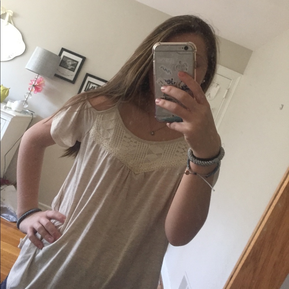 Girls cold shoulder styled blouse
